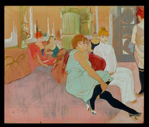 Im Salon an der Rue des Moulins, 1894 von Henri de Toulouse Lautrec